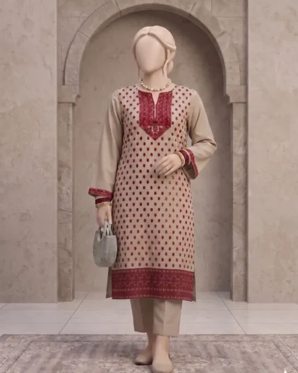 2 Piece Embroidered Marina Suit MR-802