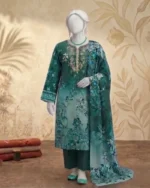 Fashionable 3 Piece Chikankari Modern Style attire