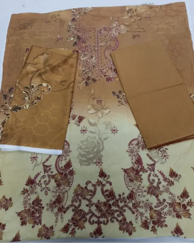 Beautiful 3 Piece Chikankari Seasonal Wear