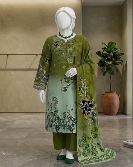 Elegant 3 Piece Chikankari Traditional Pattern outfit