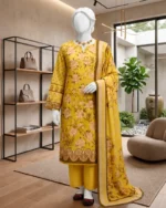 Elegant 3 Piece Printed Lawn Comfortable Suit