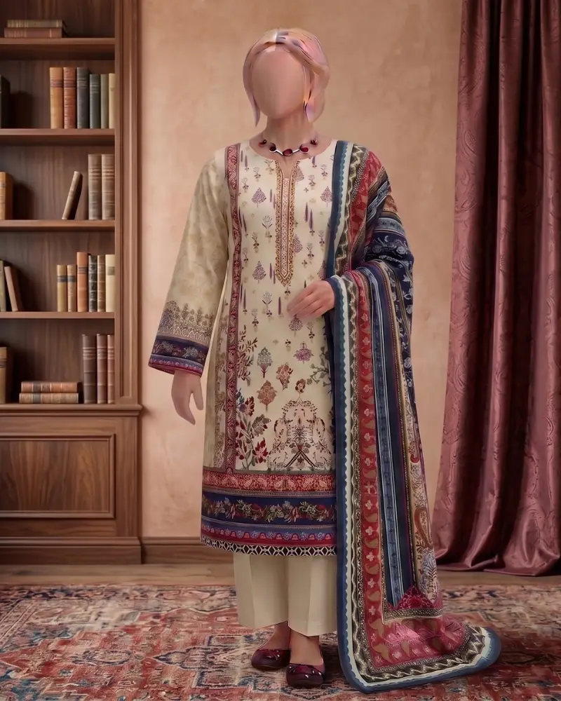 3-piece-printed-lawn-ladies-apparel-everyday-style Elegant 3 piece printed lawn ladies apparel for every occasion