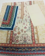 Modern 3 piece printed lawn ladies apparel with graceful design