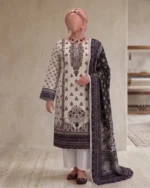 Stylish 3 piece printed lawn Pakistani fashion for women