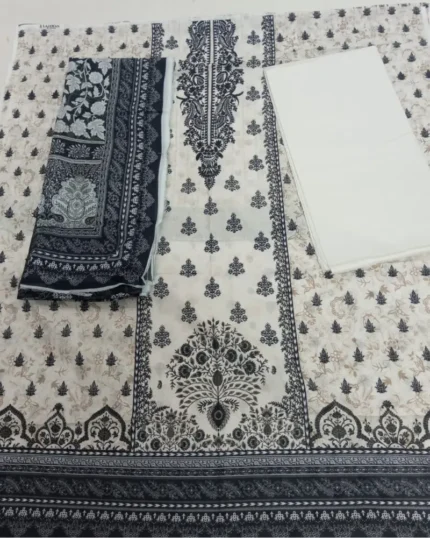 Beautiful 3 piece printed lawn Pakistani fashion everyday wear