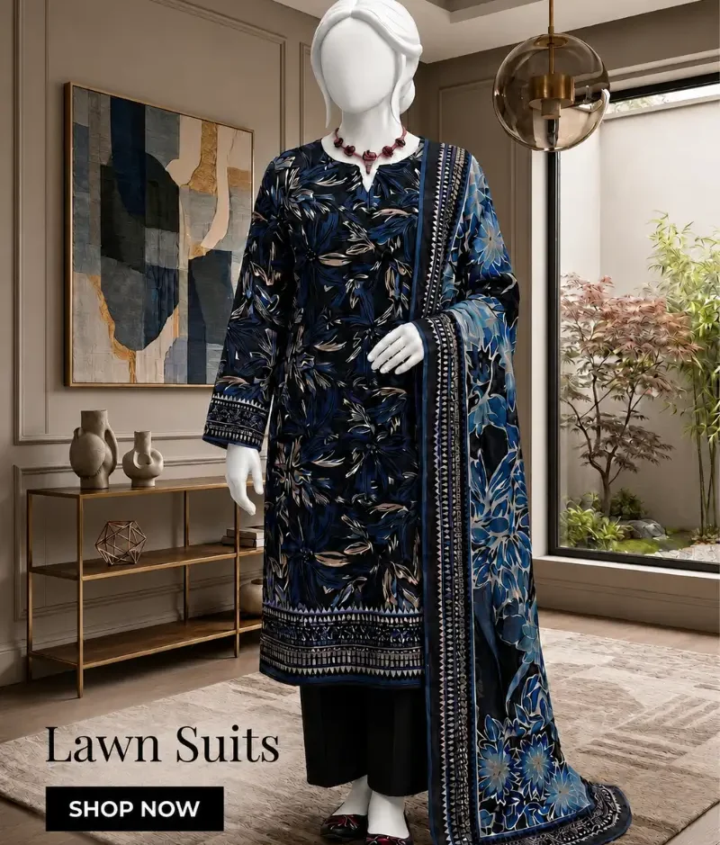 Lawn Suits made from soft fabric for comfort